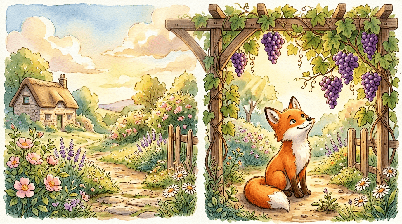 Rebane ja viinamarjad